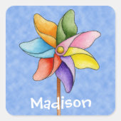 Pinwheelシール スクエアシール (正面)