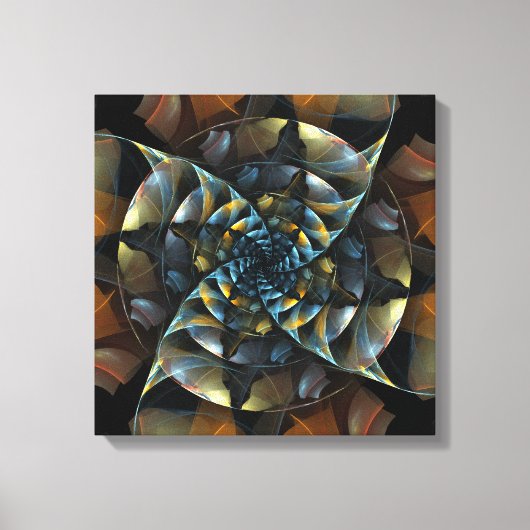 Pinwheel抽象芸術アートクワッドキャンバス印刷 キャンバスプリント (正面)