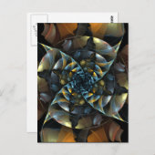 Pinwheel抽象芸術アートポストカード ポストカード (正面/裏面)