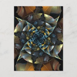 Pinwheel抽象芸術アートポストカード ポストカード