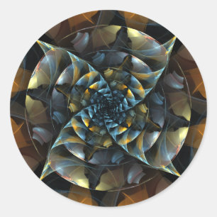 Pinwheel抽象芸術アートラウンドシール ラウンドシール