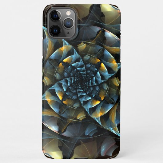 Pinwheel抽象芸術アート光沢 iPhoneケース (裏面)