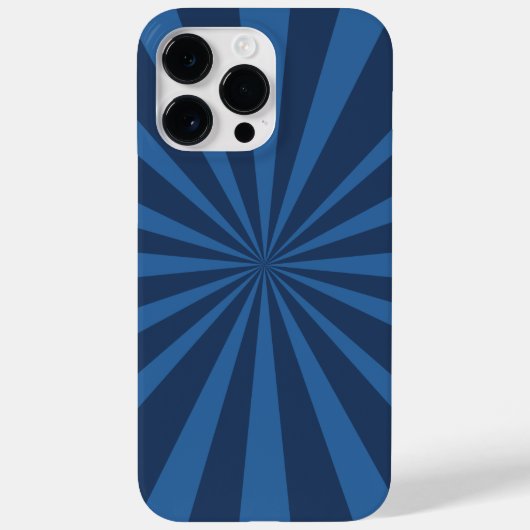 Pinwheel青ストライプ色 Case-Mate iPhoneケース (裏面)