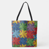 Pinwheel Patchwork Quilt Pattern トートバッグ (正面)