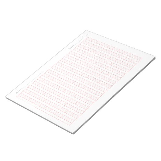 Pinyin Practice Paper for Kids – Chinese Writing ノートパッド (アングル)