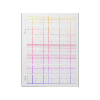 Pinyin Tianzi Grid Paper, Chinese Writing Practice ノートパッド