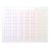 Pinyin Tianzi Grid Paper, Chinese Writing Practice ノートパッド (正面)