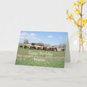 Pinzgauer 8399の誕生日-大事な行事をカスタマイズ カード (黄色い花)