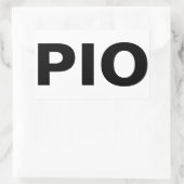 PIO: ALXSwによる矩形ステッカーのシート 長方形シール (バッグ)