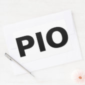 PIO: ALXSwによる矩形ステッカーのシート 長方形シール (封筒)