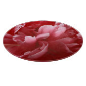 Pionの花のマクロ、ピンク色。 カッティングボード (角)