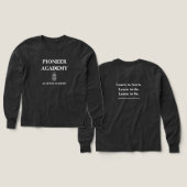 Pioneer Academy Girls' Tri-Blend Long Sleeve  (デザイン 正面＆背面)