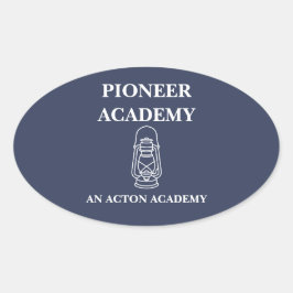Pioneer Acton アカデミー オーバルステッカー 楕円形シール