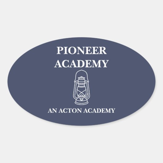 Pioneer Acton アカデミー オーバルステッカー 楕円形シール (正面)