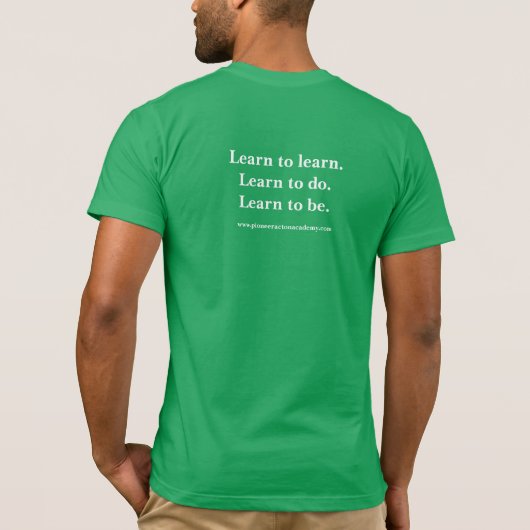 Pioneer Acton Academy Adult T-Shirt Tシャツ (裏面)