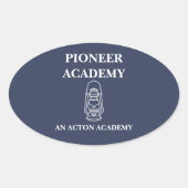 Pioneer Acton Academy Oval Sticker 楕円形シール (正面)