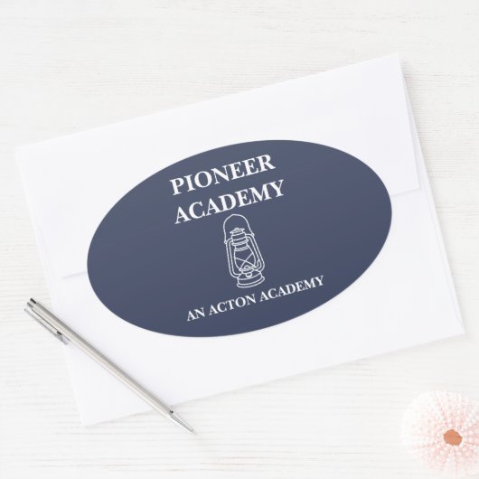 Pioneer Acton Academy Oval Sticker 楕円形シール (封筒)