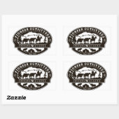 Pioneer Outfittersロゴシール 長方形シール (シート)