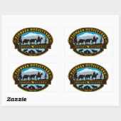 Pioneer Outfittersロゴシール 長方形シール (シート)