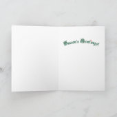 Pionus白おおわれたサンタの挨拶 シーズンカード (内部)