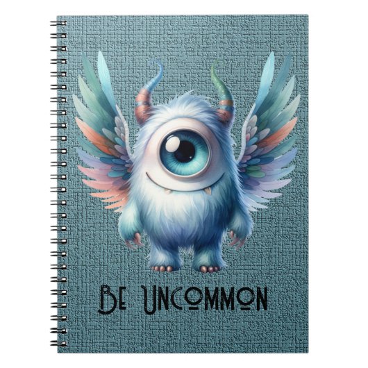 Pip - One-eyes Monster - カスタムSpiral Notebook ノートブック (正面)