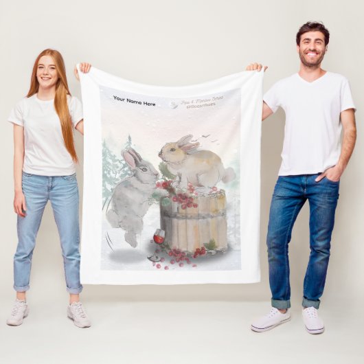 "Pipa & Marlow" Boganhues print フリースブランケット (インサイチュ)