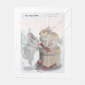 "Pipa & Marlow" Boganhues print フリースブランケット (正面)