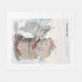 "Pipa & Marlow" Boganhues print フリースブランケット (正面(横))