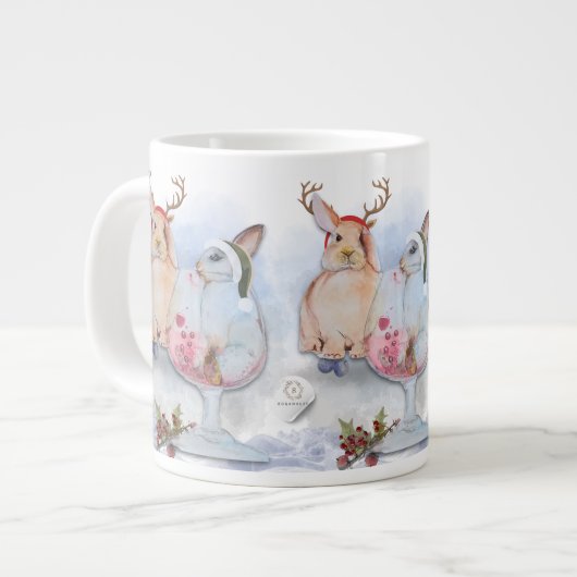 "Pipa & Marlow Series" Boganhues print ジャンボコーヒーマグカップ (正面左)