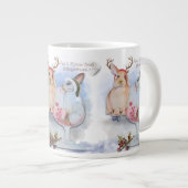 Pipa & Marlow Series Boganhues Print ジャンボコーヒーマグカップ (正面右)