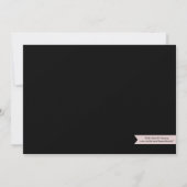 %PIPE%の保存を結婚する華美なピンクのヴィンテージ日付 セーブザデート (裏面)