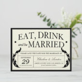 %PIPE%の保存を結婚する華美なヴィンテージ日付 セーブザデート (スタンド正面)