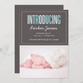 %PIPE%の誕生の発表をもたらすこと 案内状 (正面/裏面)