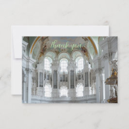 Pipe organ thank you card for musicians サンキューカード