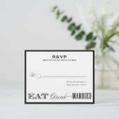 %PIPE% RSVPのスタイル1を食べて下さい、飲んで下さい 出欠カード (スタンド正面)