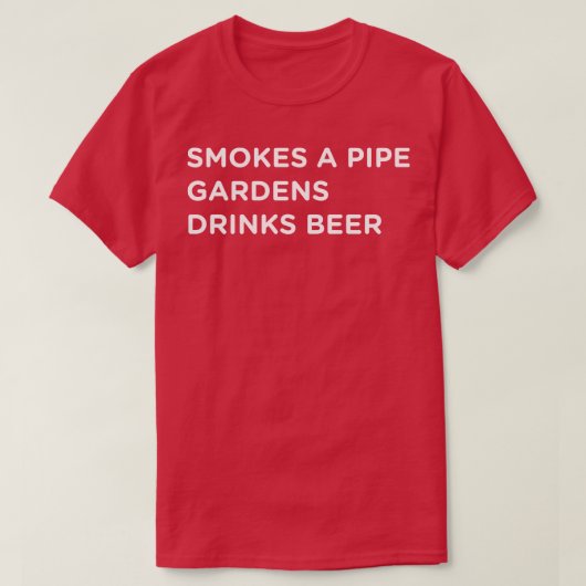 Pipe Smoker Whoデザインno 15 for dark shirts Tシャツ (デザイン正面)