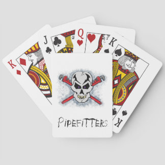 Pipefitterのスカルのデザイン トランプ