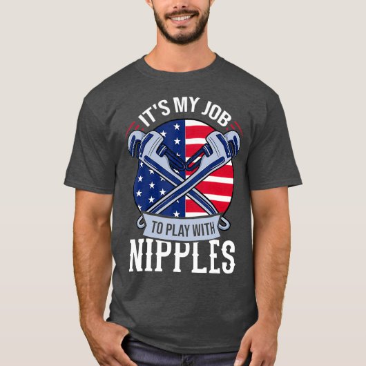 Pipefitter Steamfitter Gift Plumber USA American Tシャツ (正面)