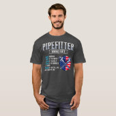 Pipefitter Steamfitter Gift Plumber USA American Tシャツ (正面フル)