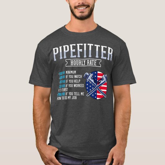 Pipefitter Steamfitter Gift Plumber USA American Tシャツ (正面)
