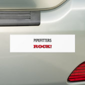 Pipefittersの石 バンパーステッカー (車上)