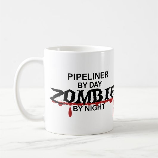 Pipelinerのゾンビ コーヒーマグカップ (左)