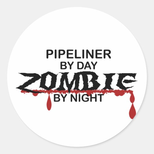 Pipelinerのゾンビ ラウンドシール (正面)