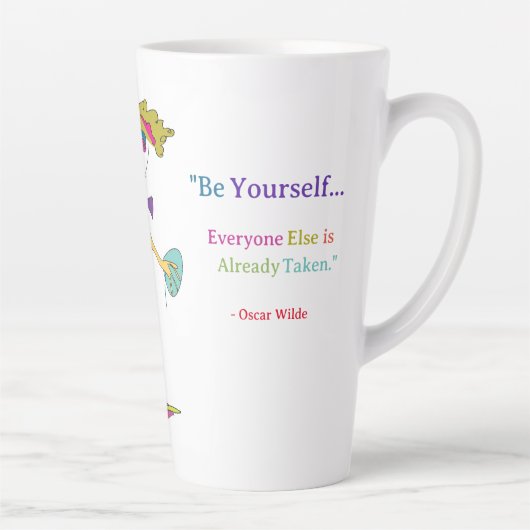 'Piper' - "Be Yourself" (O. Wilde)ラテMug Rev. カフェラテマグ (右)