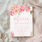 Piper Peony Floral Bridal Shower 招待状