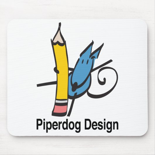 Piperdogのデザインのマウスパッド マウスパッド (正面)