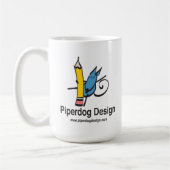 Piperdogのデザインのマグ コーヒーマグカップ (左)
