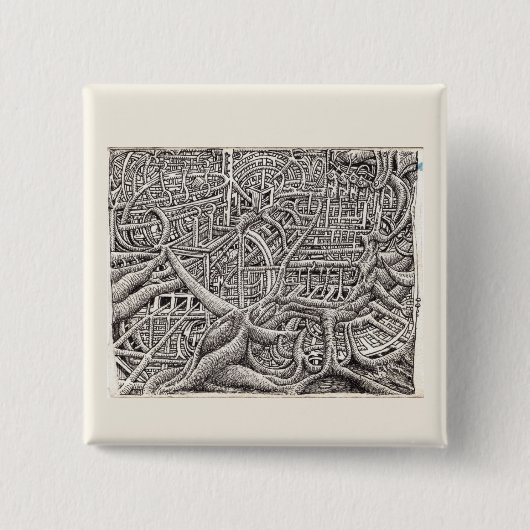 Pipescape、Brian Benson著 缶バッジ (正面)