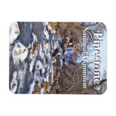 Pipestone Creek, Winnewissa秋,冬, MN マグネット (横)