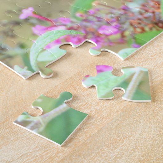 Pipevine Swallowtail on Butterfly Bush ジグソーパズル (側面)